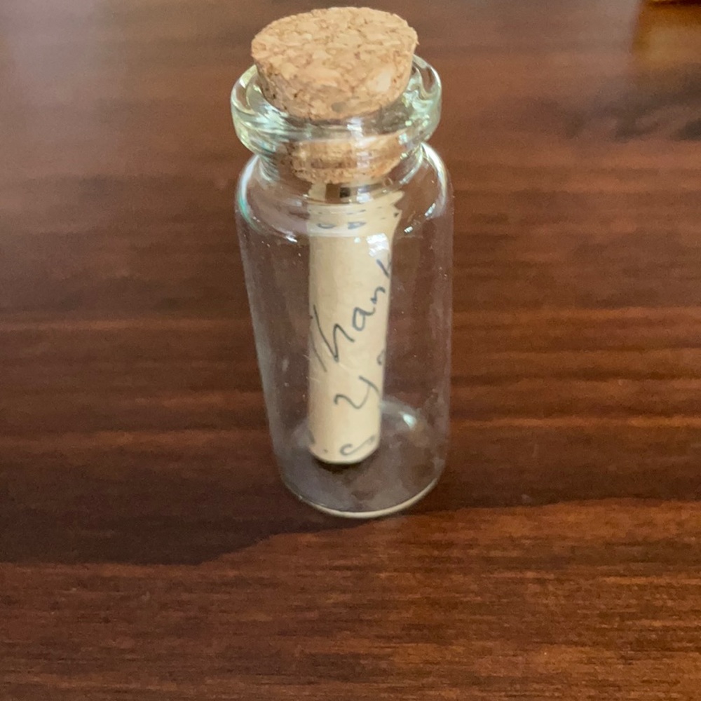 Pair of 2: Message In A Bottle “Thank You!”